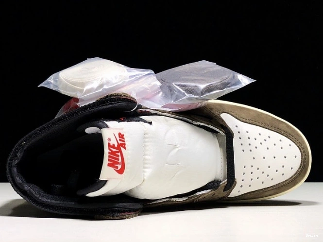 Bmlin Travis Jordan Air Retro x High 1 - 'Mocha' Scott CD4487 100 OG 0803